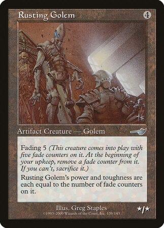 Rusting Golem [Nemesis] MTG Single Magic: The Gathering  | Multizone: Comics And Games