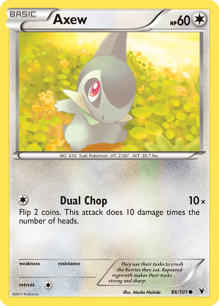 Axew (86/101) [Black & White: Noble Victories] Pokemon Single Pokémon  | Multizone: Comics And Games