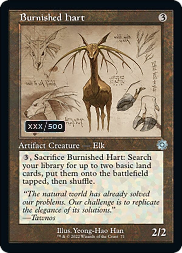 Burnished Hart (Retro Schematic) (Serial Numbered) [The Brothers' War Retro Artifacts] MTG Single Magic: The Gathering  | Multizone: Comics And Games
