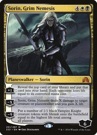 Sorin, Grim Nemesis [Shadows over Innistrad] MTG Single Magic: The Gathering  | Multizone: Comics And Games