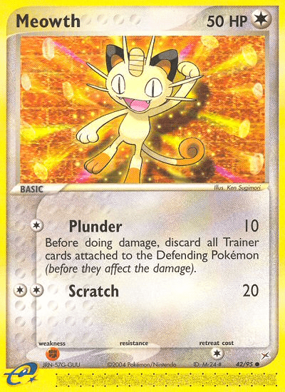Meowth (42/95) [EX: Team Magma vs Team Aqua] Pokemon Single Pokémon  | Multizone: Comics And Games