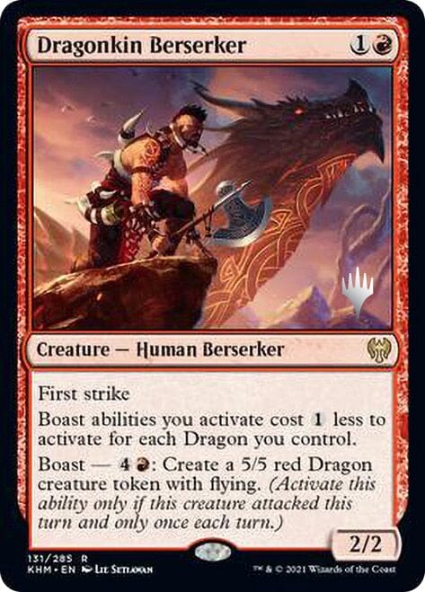 Dragonkin Berserker [Kaldheim Promo Pack] MTG Single Magic: The Gathering  | Multizone: Comics And Games