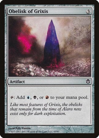 Obelisk of Grixis [Duel Decks: Ajani vs. Nicol Bolas] MTG Single Magic: The Gathering  | Multizone: Comics And Games