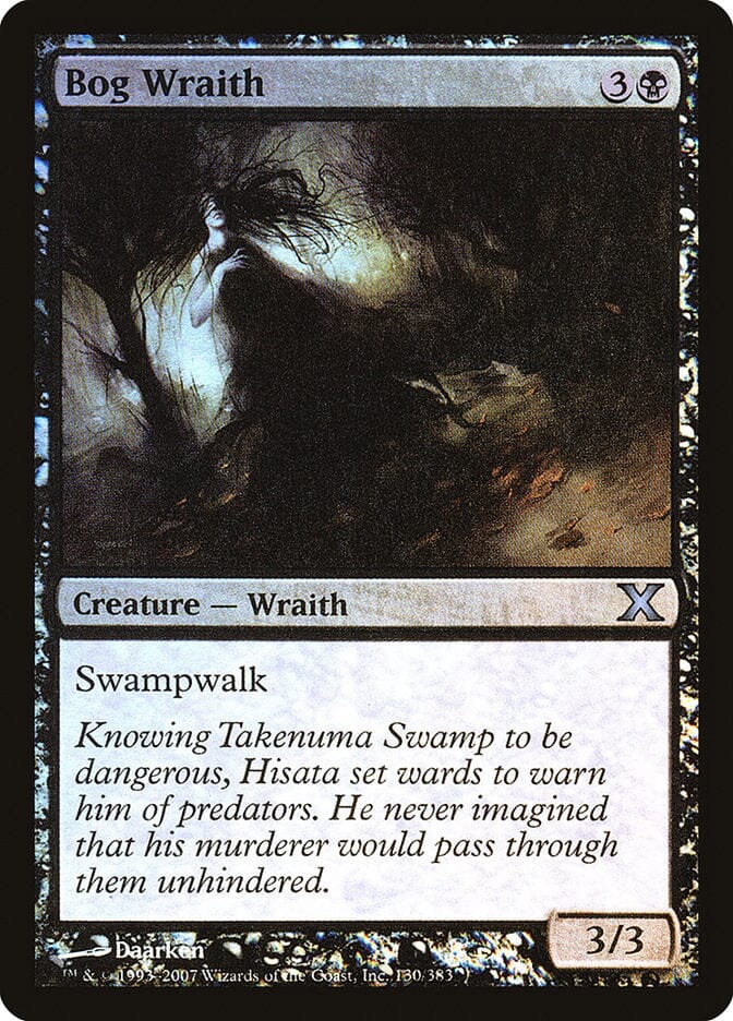 Bog Wraith (Premium Foil) [Tenth Edition] MTG Single Magic: The Gathering  | Multizone: Comics And Games