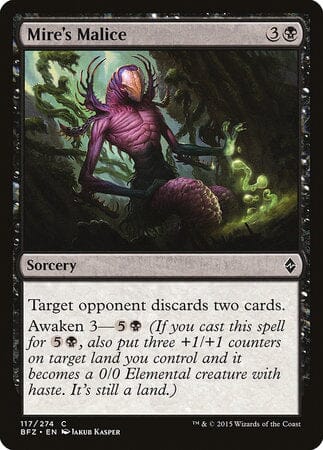 Mire's Malice [Battle for Zendikar] MTG Single Magic: The Gathering  | Multizone: Comics And Games