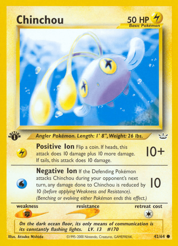 Chinchou (42/64) [Neo Revelation 1st Edition] Pokemon Single Pokémon  | Multizone: Comics And Games