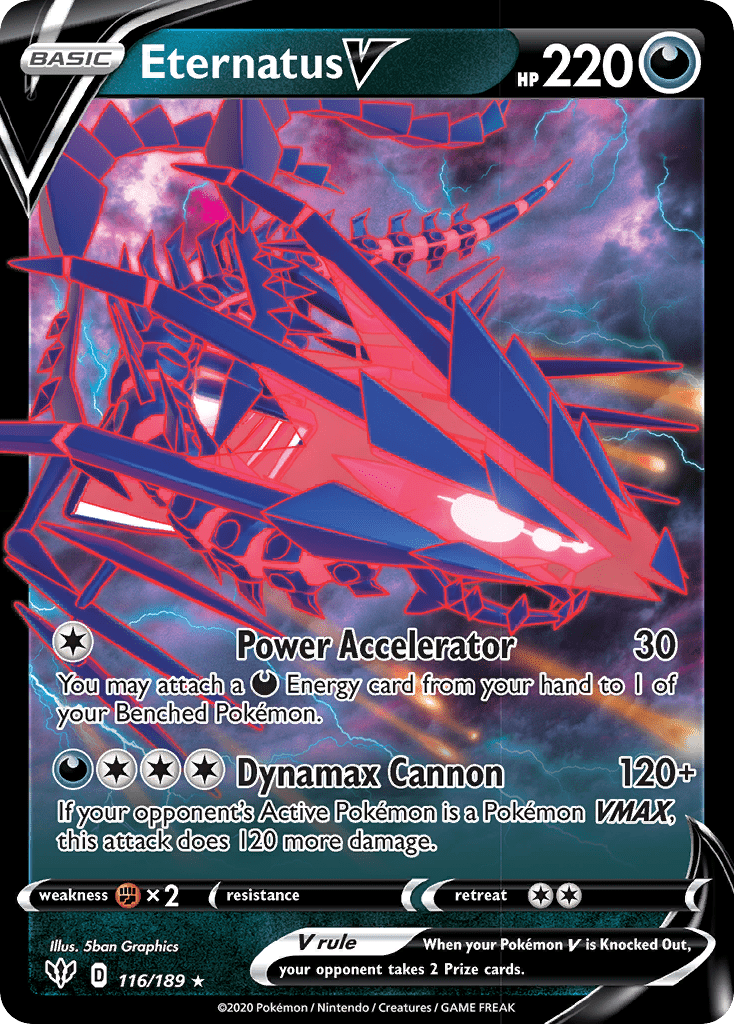 Eternatus V (116/189) [Sword & Shield: Darkness Ablaze] Pokemon Single Pokémon  | Multizone: Comics And Games