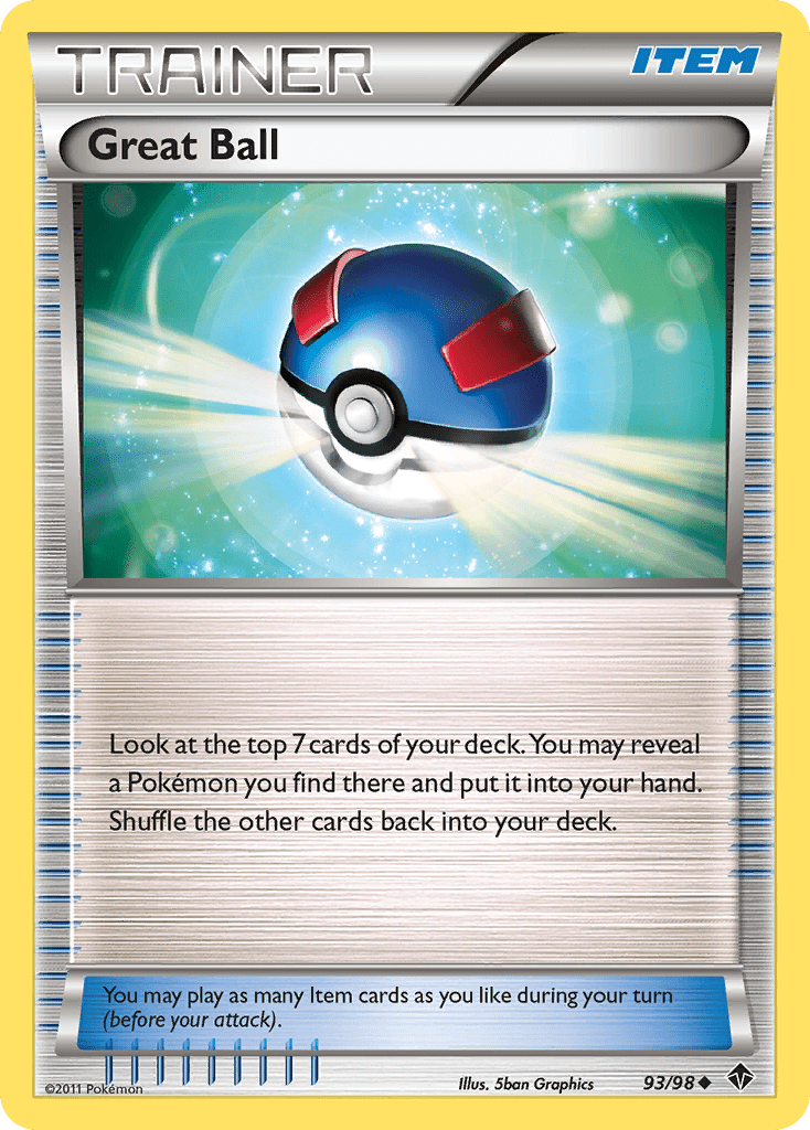 Great Ball (93/98) [Black & White: Emerging Powers] Pokemon Single Pokémon  | Multizone: Comics And Games