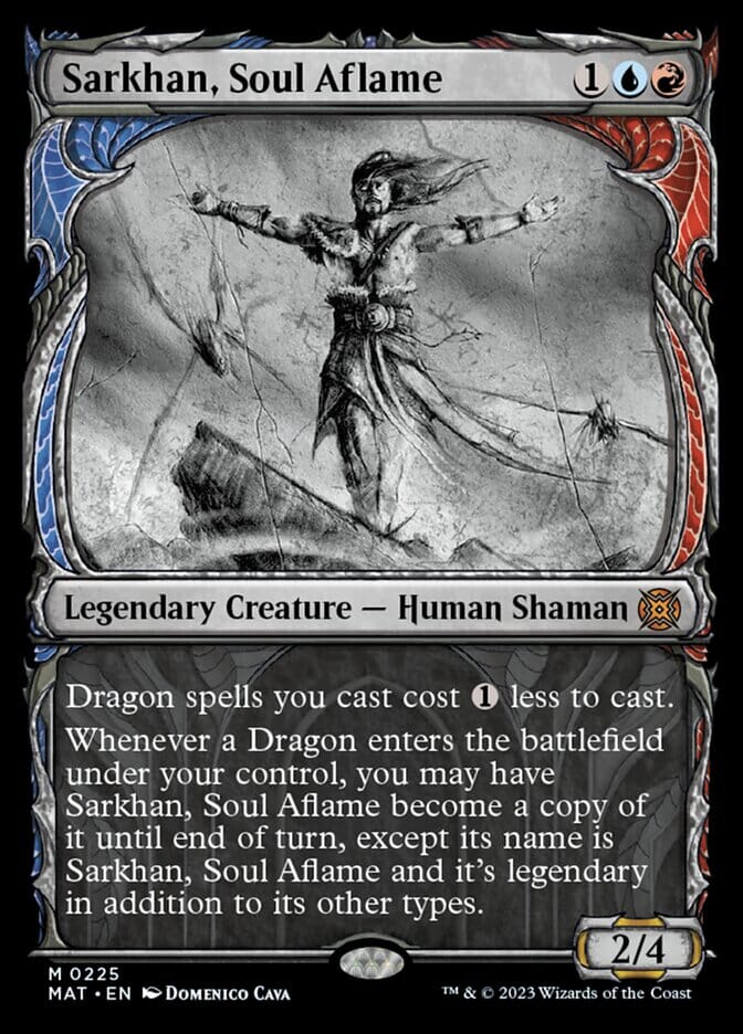 Sarkhan, Soul Aflame (Showcase Halo Foil) [March of the Machine: The Aftermath] MTG Single Magic: The Gathering  | Multizone: Comics And Games