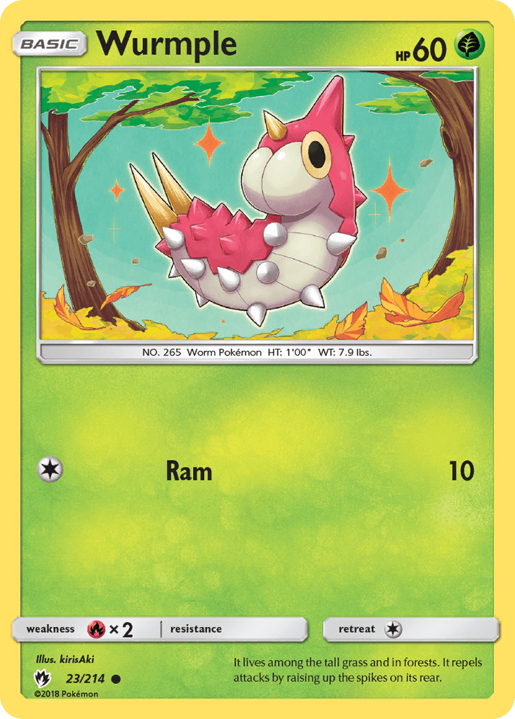 Wurmple (23/214) [Sun & Moon: Lost Thunder] Pokemon Single Pokémon  | Multizone: Comics And Games