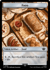 Smaug // Food (0022) Double-Sided Token (Surge Foil) [The Lord of the Rings: Tales of Middle-Earth Tokens] MTG Single Magic: The Gathering  | Multizone: Comics And Games