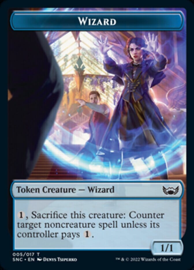 Devil // Wizard Double-sided Token [Streets of New Capenna Tokens] MTG Single Magic: The Gathering  | Multizone: Comics And Games