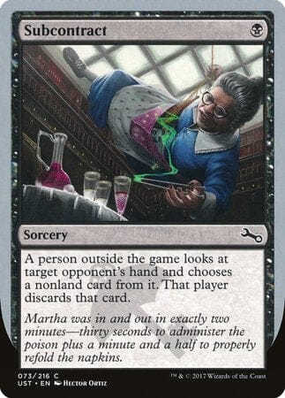 Subcontract [Unstable] MTG Single Magic: The Gathering  | Multizone: Comics And Games