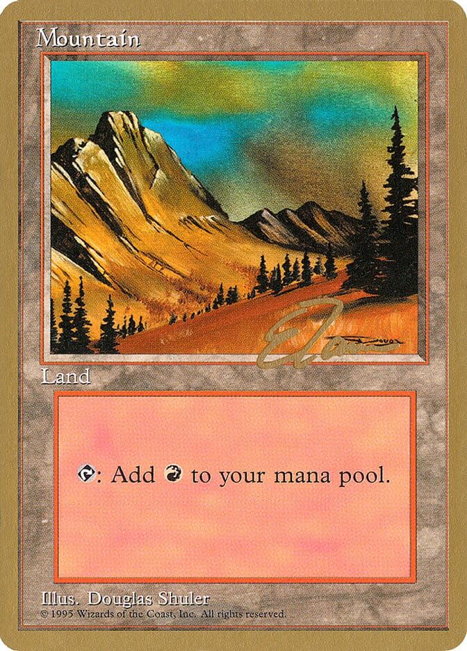 Mountain (et375) (Eric Tam) [Pro Tour Collector Set] MTG Single Magic: The Gathering  | Multizone: Comics And Games