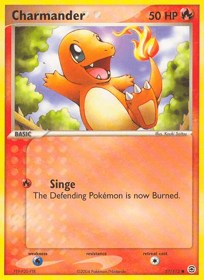 Charmander (57/112) [EX: FireRed & LeafGreen] Pokemon Single Pokémon  | Multizone: Comics And Games