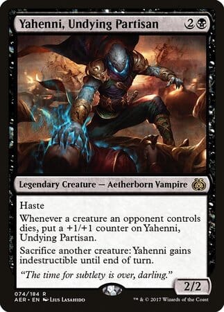 Yahenni, Undying Partisan [Aether Revolt] MTG Single Magic: The Gathering  | Multizone: Comics And Games