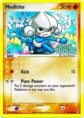 Meditite (56/100) (Stamped) [EX: Crystal Guardians] Pokemon Single Pokémon  | Multizone: Comics And Games