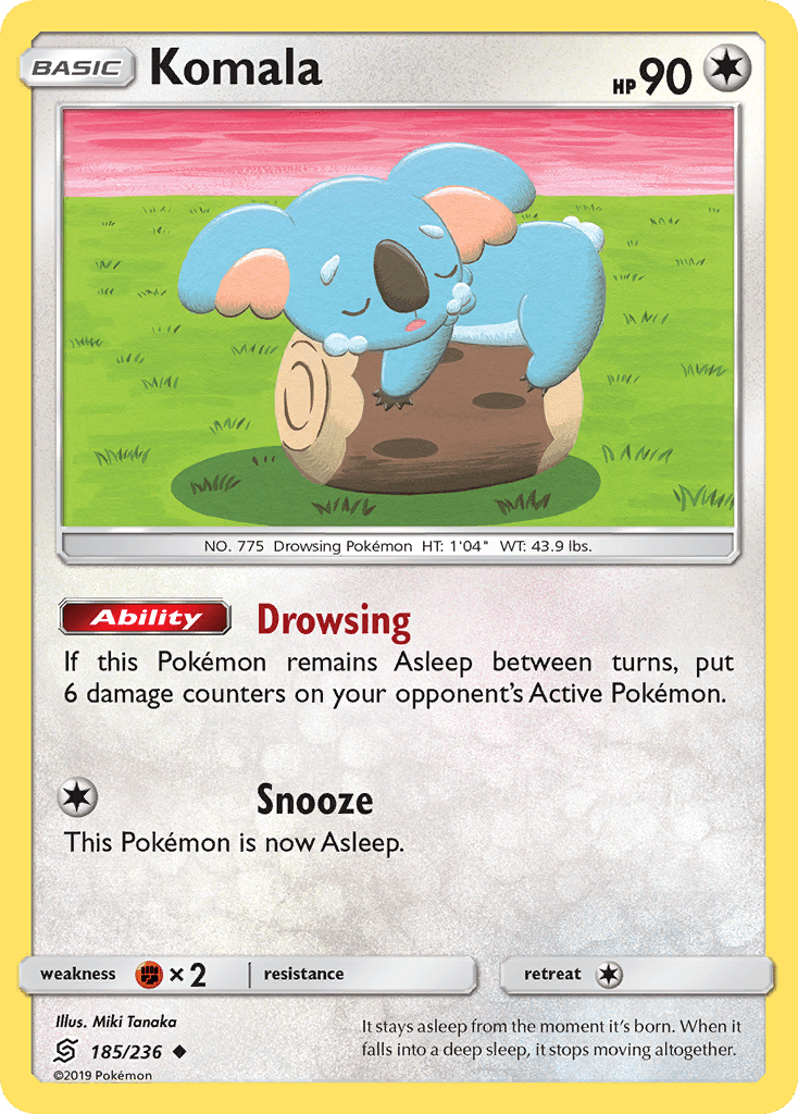 Komala (185/236) [Sun & Moon: Unified Minds] Pokemon Single Pokémon  | Multizone: Comics And Games