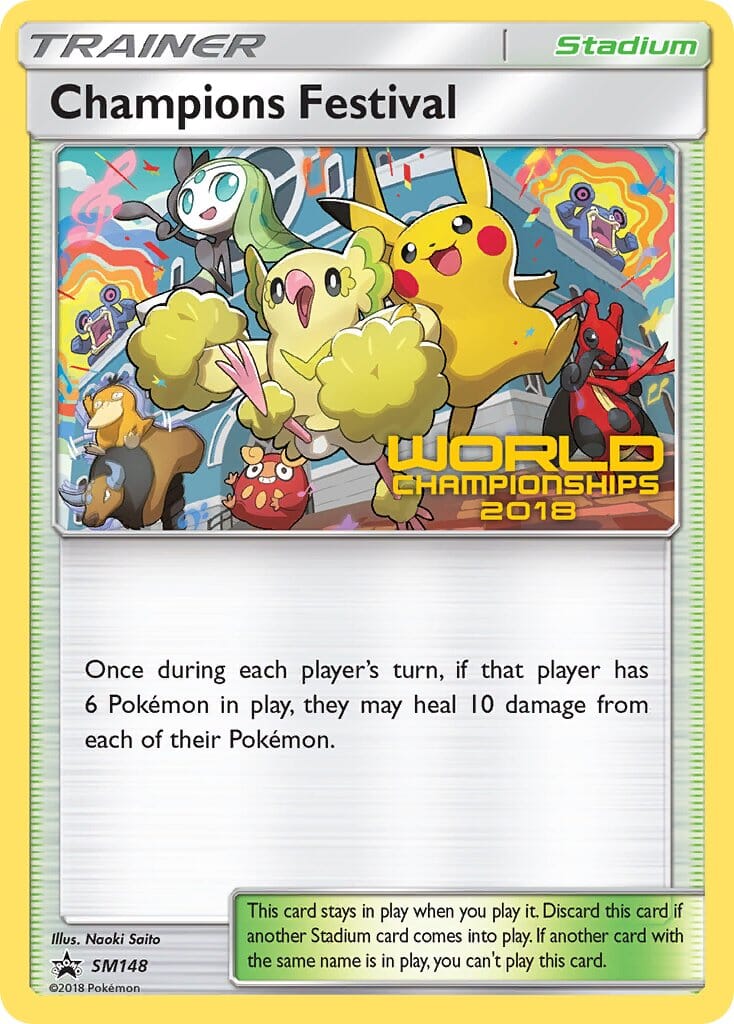 Champions Festival (SM148) (2018 Top Quarter Finalist) [Sun & Moon: Black Star Promos] Pokemon Single Pokémon  | Multizone: Comics And Games