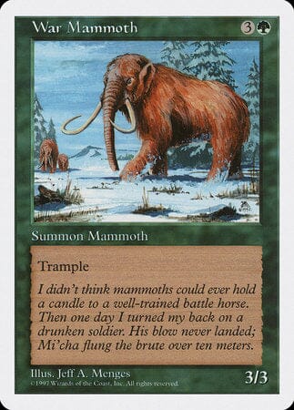 War Mammoth [Fifth Edition] MTG Single Magic: The Gathering  | Multizone: Comics And Games