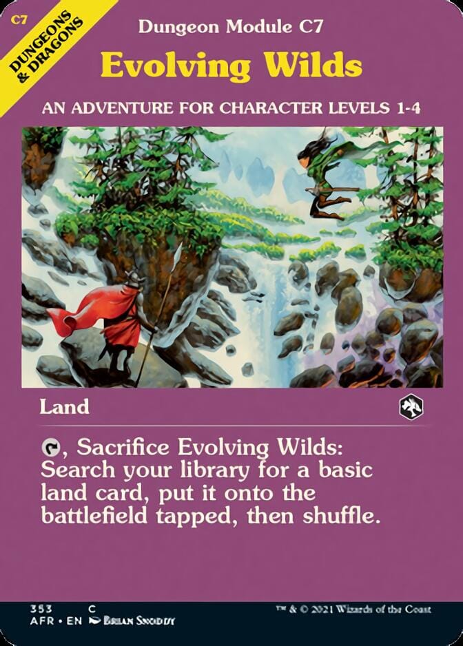 Evolving Wilds (Dungeon Module) [Dungeons & Dragons: Adventures in the Forgotten Realms] MTG Single Magic: The Gathering  | Multizone: Comics And Games