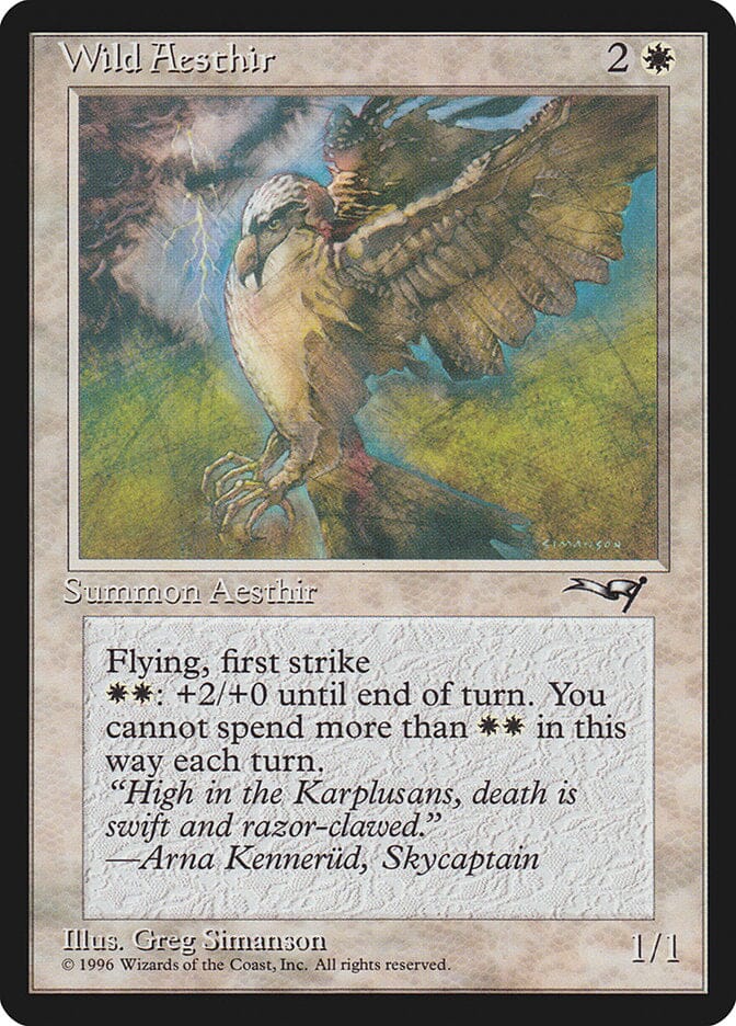 Wild Aesthir (Lightning Background) [Alliances] MTG Single Magic: The Gathering  | Multizone: Comics And Games