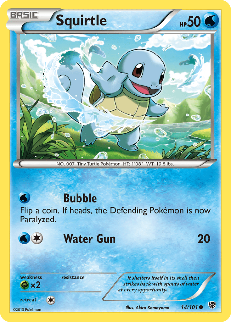 Squirtle (14/101) [Black & White: Plasma Blast] Pokemon Single Pokémon  | Multizone: Comics And Games