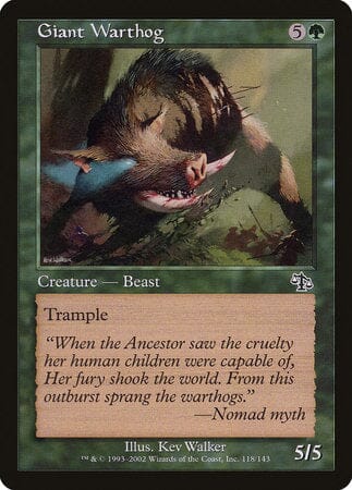 Giant Warthog [Judgment] MTG Single Magic: The Gathering  | Multizone: Comics And Games