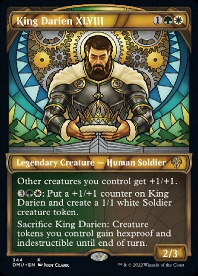 King Darien XLVIII (Showcase Textured) [Dominaria United] MTG Single Magic: The Gathering  | Multizone: Comics And Games
