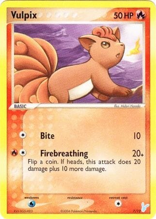 Vulpix (7/12) [EX: Trainer Kit 2 - Minun] Pokemon Single Pokémon  | Multizone: Comics And Games