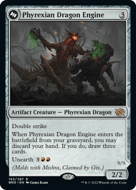 Phyrexian Dragon Engine [The Brothers' War] MTG Single Magic: The Gathering  | Multizone: Comics And Games