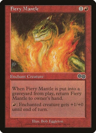 Fiery Mantle [Urza's Saga] MTG Single Magic: The Gathering  | Multizone: Comics And Games