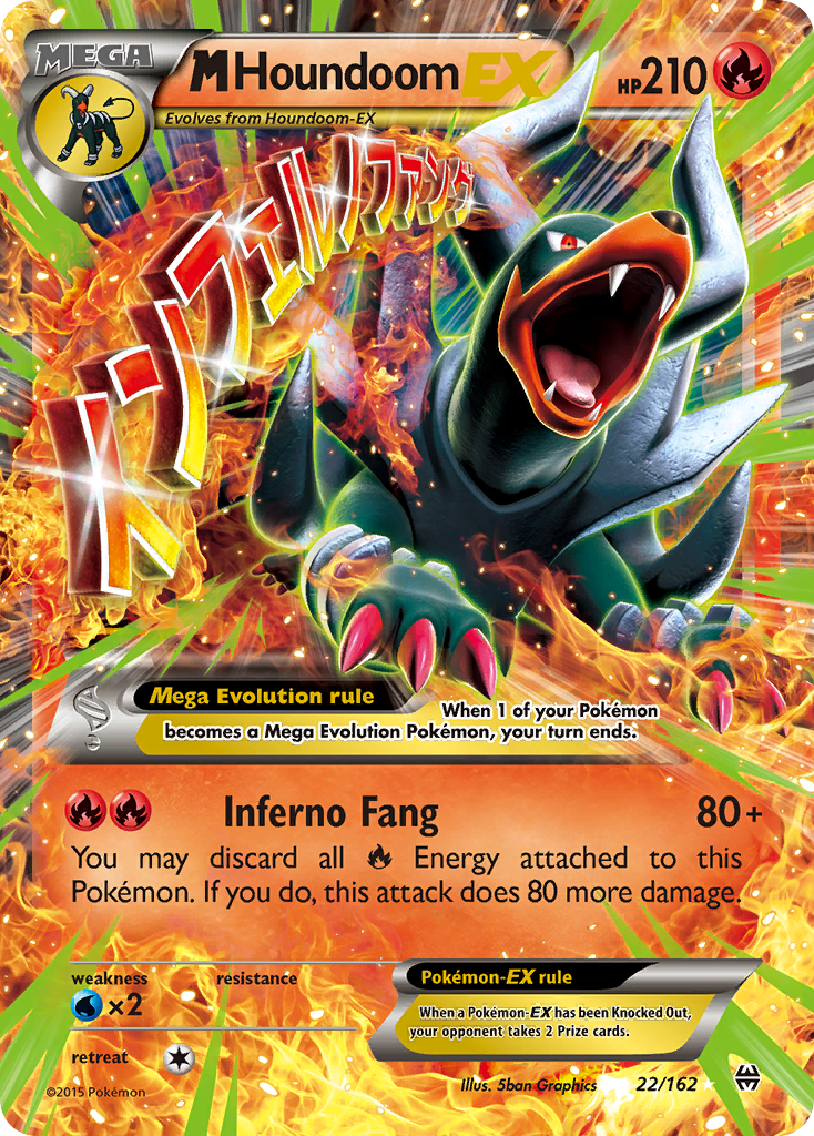 M Houndoom EX (22/162) [XY: BREAKthrough] Pokemon Single Pokémon  | Multizone: Comics And Games