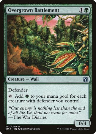 Overgrown Battlement [Iconic Masters] MTG Single Magic: The Gathering  | Multizone: Comics And Games