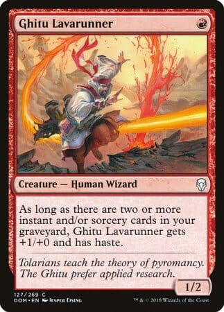 Ghitu Lavarunner [Dominaria] MTG Single Magic: The Gathering  | Multizone: Comics And Games