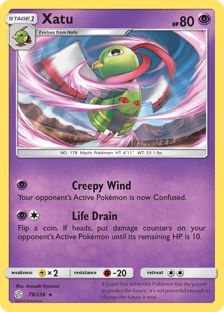 Xatu (79/236) [Sun & Moon: Cosmic Eclipse] Pokemon Single Pokémon  | Multizone: Comics And Games