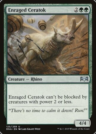 Enraged Ceratok [Ravnica Allegiance] MTG Single Magic: The Gathering  | Multizone: Comics And Games