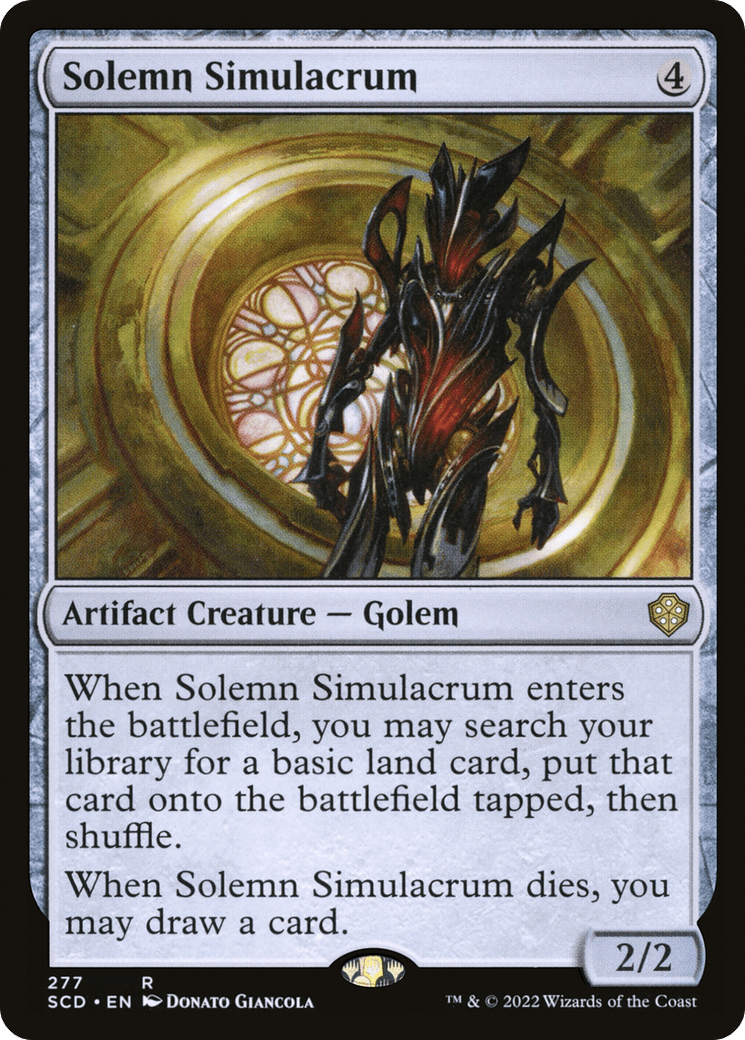 Solemn Simulacrum [Starter Commander Decks] MTG Single Magic: The Gathering  | Multizone: Comics And Games