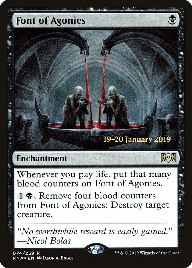 Font of Agonies [Ravnica Allegiance Prerelease Promos] MTG Single Magic: The Gathering  | Multizone: Comics And Games