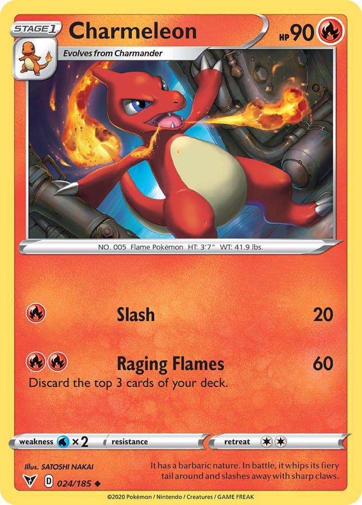 Charmeleon (024/185) [Sword & Shield: Vivid Voltage] Pokemon Single Pokémon  | Multizone: Comics And Games