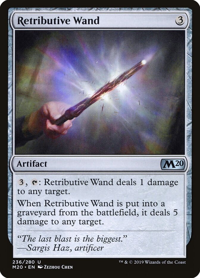 Retributive Wand [Core Set 2020] MTG Single Magic: The Gathering  | Multizone: Comics And Games