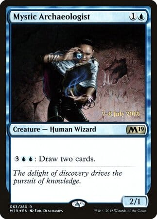 Mystic Archaeologist [Core Set 2019 Promos] MTG Single Magic: The Gathering  | Multizone: Comics And Games