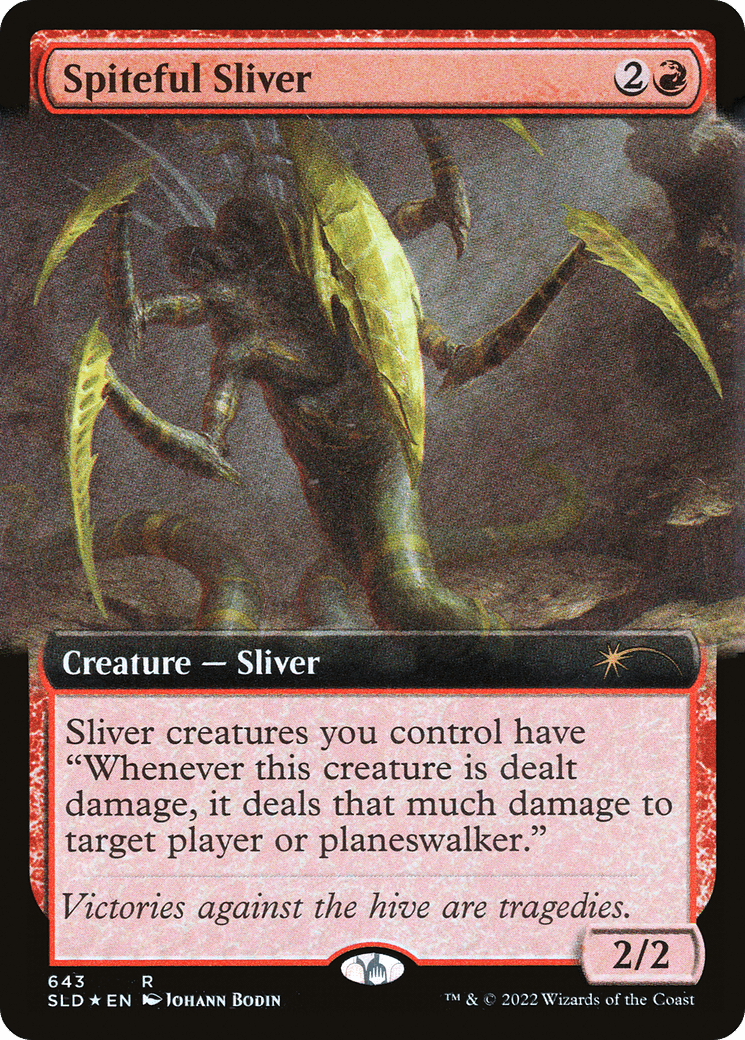 Spiteful Sliver (Extended Art) [Secret Lair Drop Promos] MTG Single Magic: The Gathering  | Multizone: Comics And Games