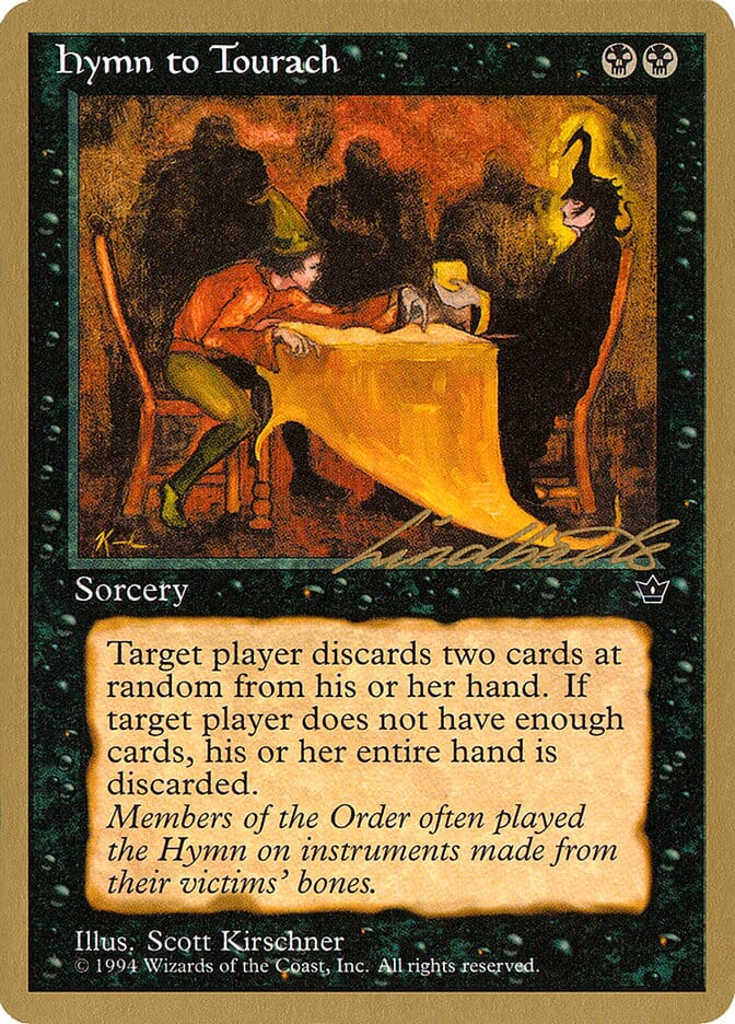 Hymn to Tourach (Table) (Leon Lindback) [Pro Tour Collector Set] MTG Single Magic: The Gathering  | Multizone: Comics And Games