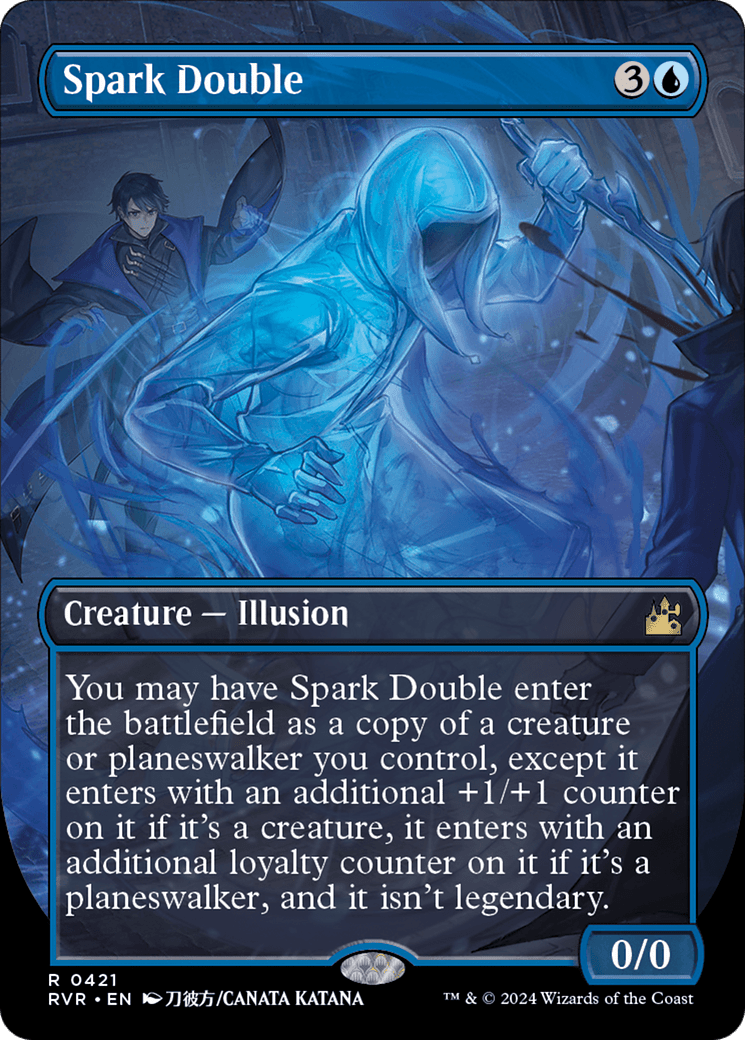 Spark Double (Anime Borderless) [Ravnica Remastered] MTG Single Magic: The Gathering  | Multizone: Comics And Games
