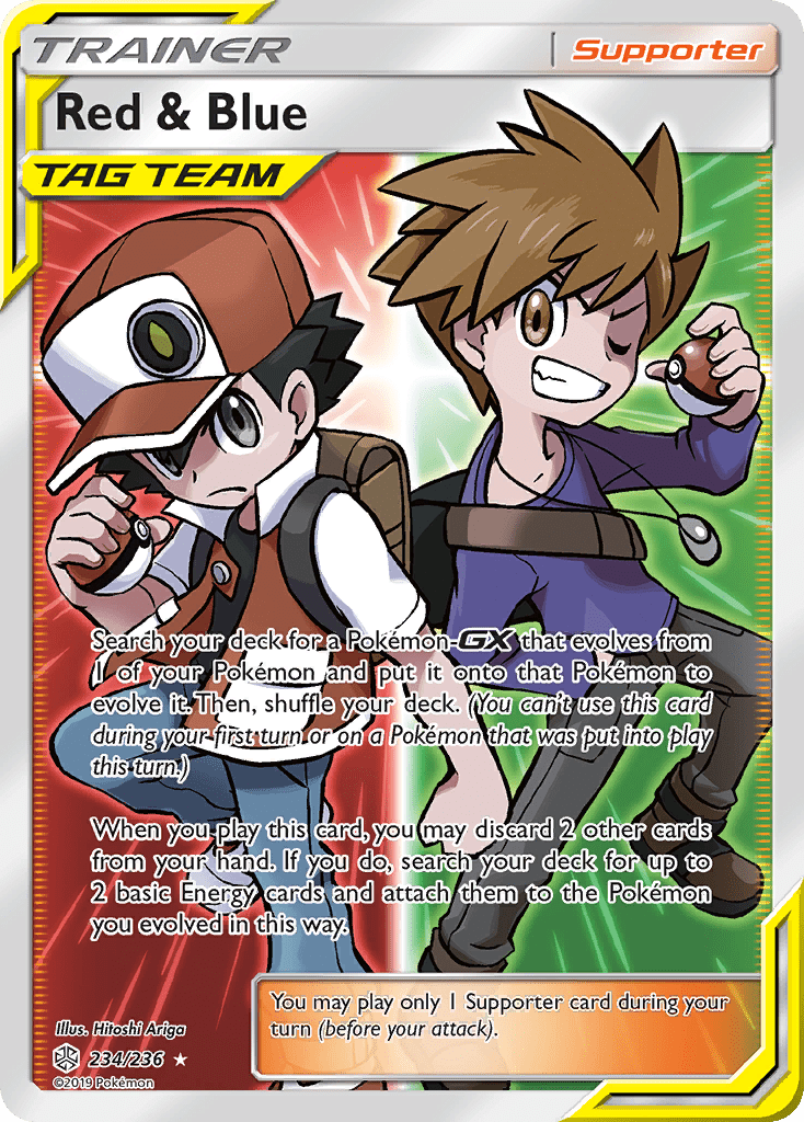 Red & Blue (234/236) [Sun & Moon: Cosmic Eclipse] Pokemon Single Pokémon  | Multizone: Comics And Games