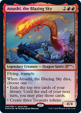 Atsushi, the Blazing Sky [Game Day 2022] MTG Single Magic: The Gathering  | Multizone: Comics And Games