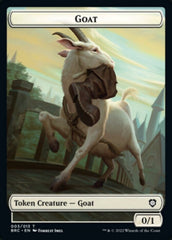 Construct (008) // Goat Double-Sided Token [The Brothers' War Commander Tokens] MTG Single Magic: The Gathering  | Multizone: Comics And Games