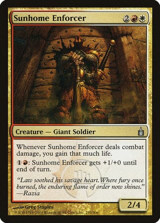 Sunhome Enforcer [Ravnica: City of Guilds] MTG Single Magic: The Gathering  | Multizone: Comics And Games