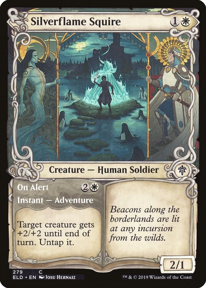 Silverflame Squire // On Alert (Showcase) [Throne of Eldraine] MTG Single Magic: The Gathering  | Multizone: Comics And Games